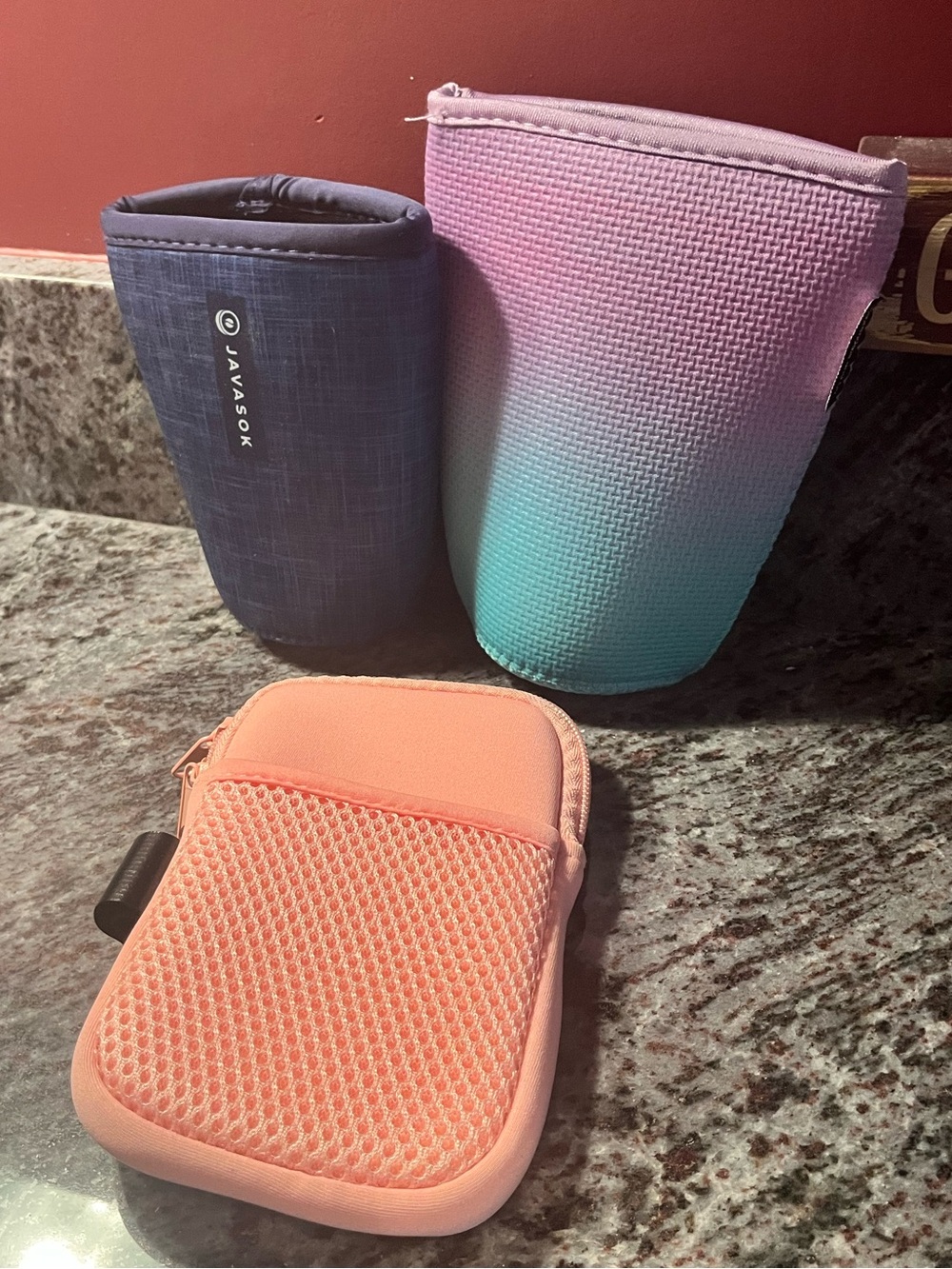 Coozies and bottle pouch